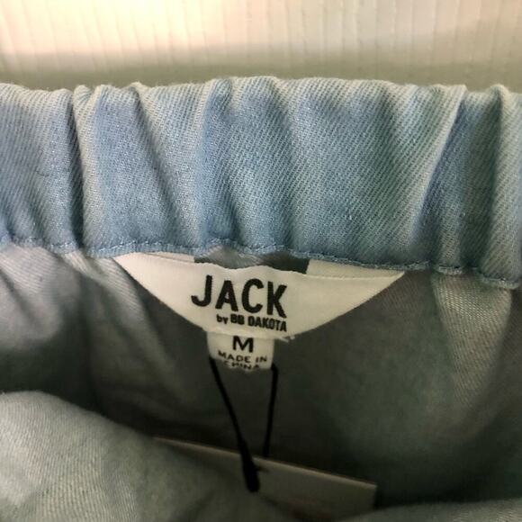 NWT JACK by BB Dakota Blue Chambray Tank Adjustable Straps Swingy Size Medium - Picture 5 of 8